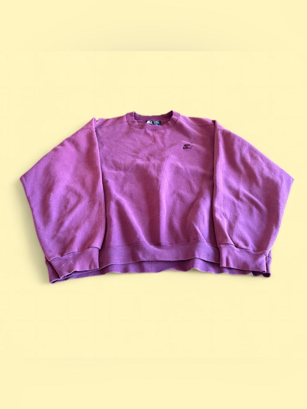 Vintage Starter Heavyweight Sweatshirt Faded Pink Purple Men’s XL